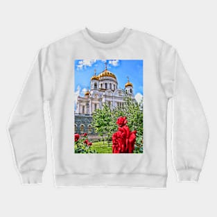 The Cathedral of Christ the Saviour, Moscow, Russia Crewneck Sweatshirt